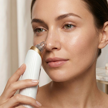 Removedor de Puntos Negros Recargable – Limpieza Facial Profunda con 5 Cabezales