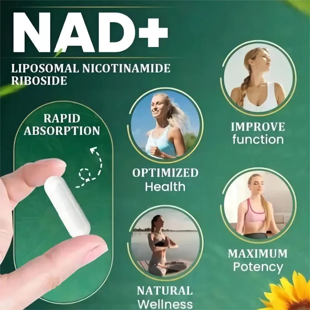 Suplemento NAD+ Nicotinamide Riboside 900 mg