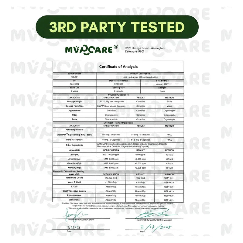 Suplemento NAD+ Nicotinamide Riboside 900 mg