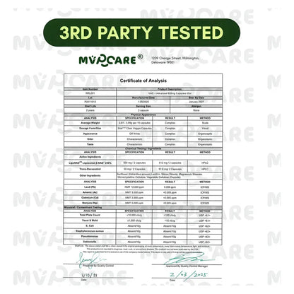 Suplemento NAD+ Nicotinamide Riboside 900 mg